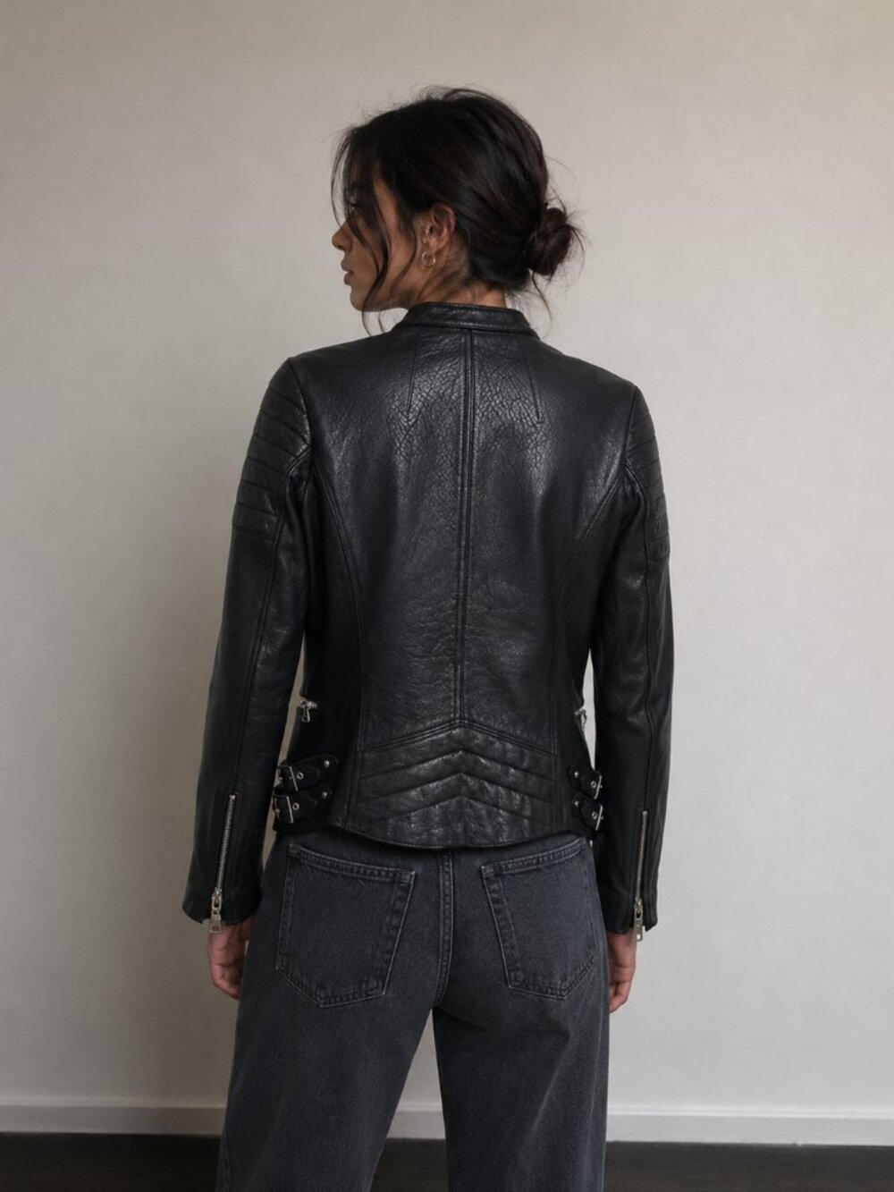 Danier Genuine Leather Moto Jacket Black | Pristine Condition | - Picture 2 of 15